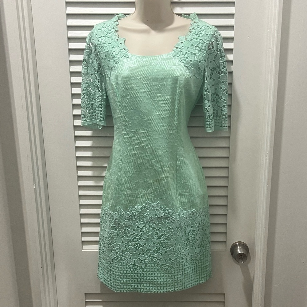 Antonio Melani Mint Lace Sheath Dress - Women